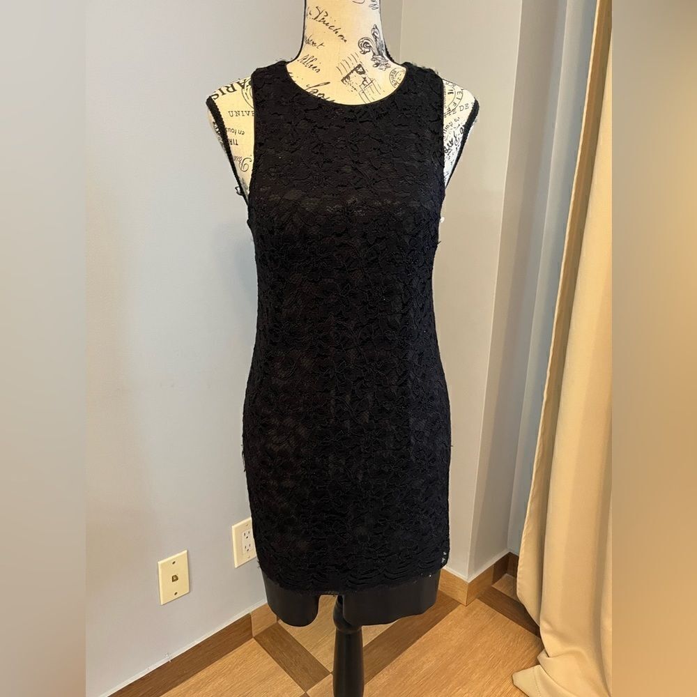Saks Fifth Black Lace Dress